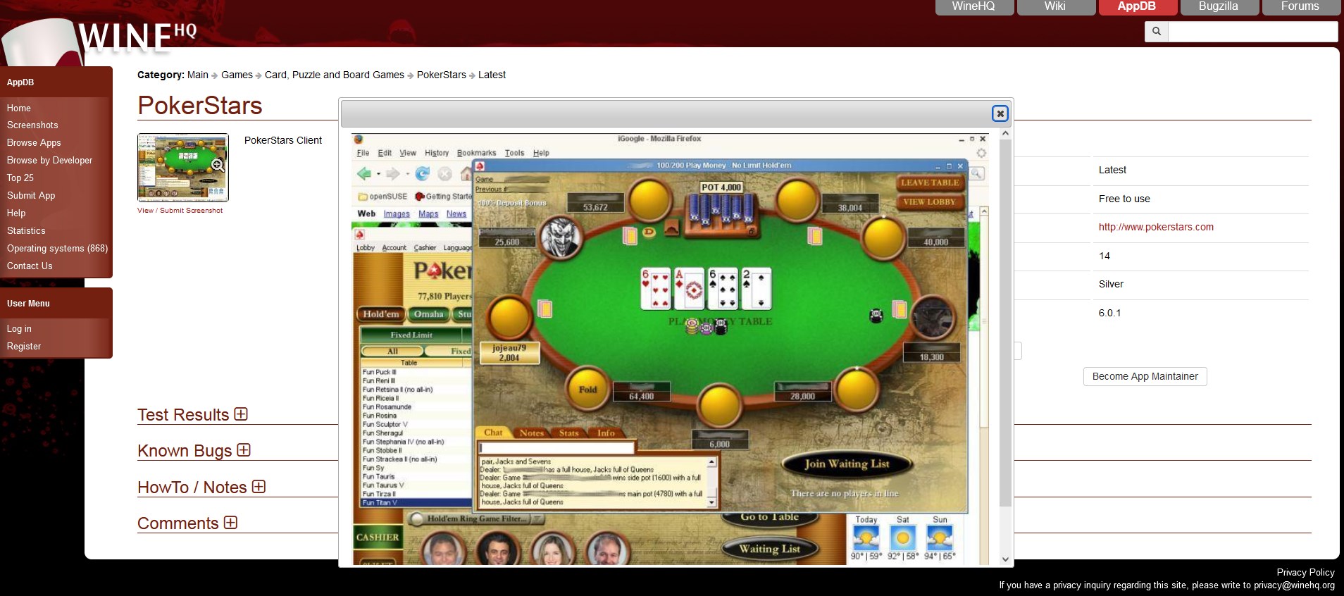 Play poker in your browser