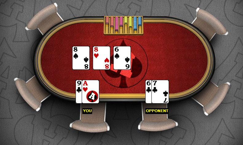 how to count outs in poker on practice