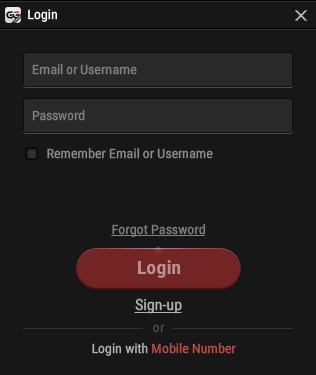 to enter GGPoker you need to enter your email or your nickname 
