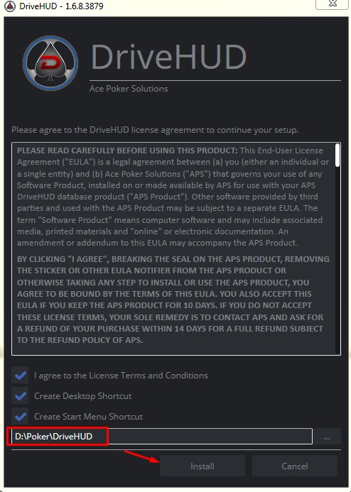 poker HUD license agreement.