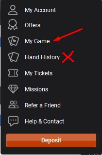 Additional tabs of the Partypoker client. 