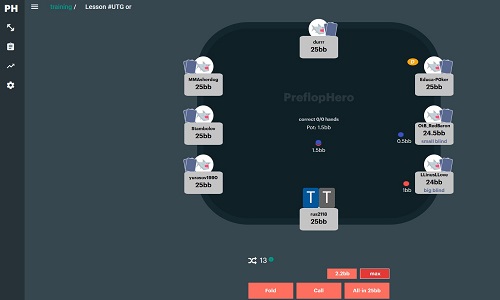 PreflopHero MTT - the new poker trainer for tournaments