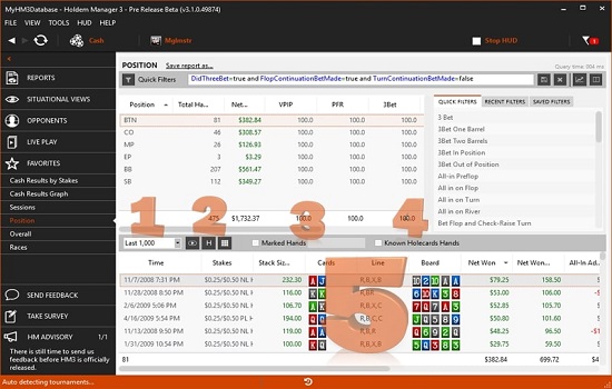 Reports in Holdem Manager 3 - how to configure and use?