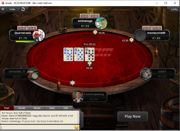 Pokerstars Aurora: A sudden push to new tables for everyone.