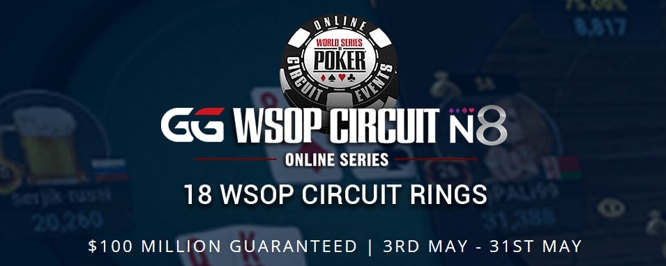 WSOP Circuit and $ 100M Guarantee: Starting May 3rd at GGPoker