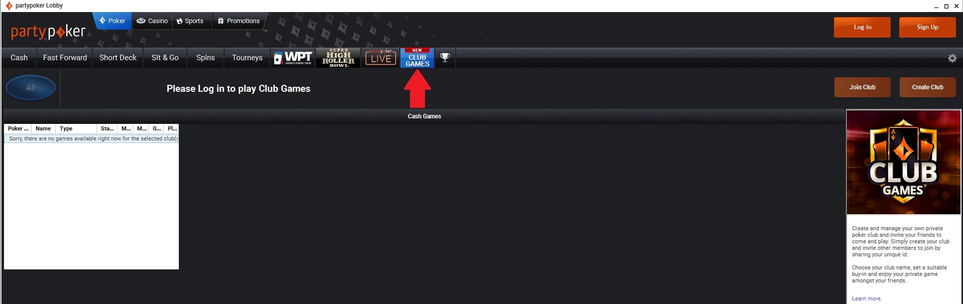 How to create your own club at Partypoker?