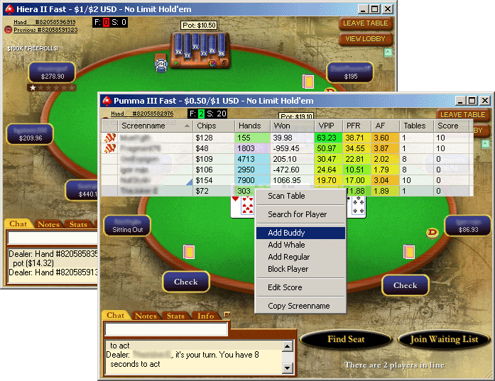 pokertracker supported sites