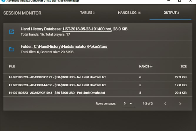Advanced Adda52 Converter | Poker software | Pokerenergy